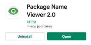 package name viewer app