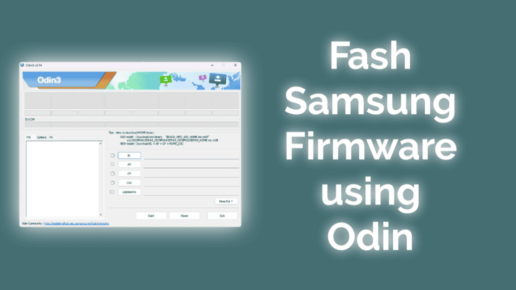 Flash Samsung Firmware using Odin