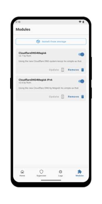 Cloudflare DNS Magisk Module: CloudflareDNS4Magisk