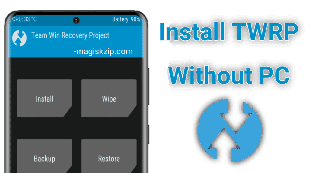 how to install twrp without pc