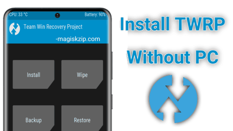 how to install twrp without pc