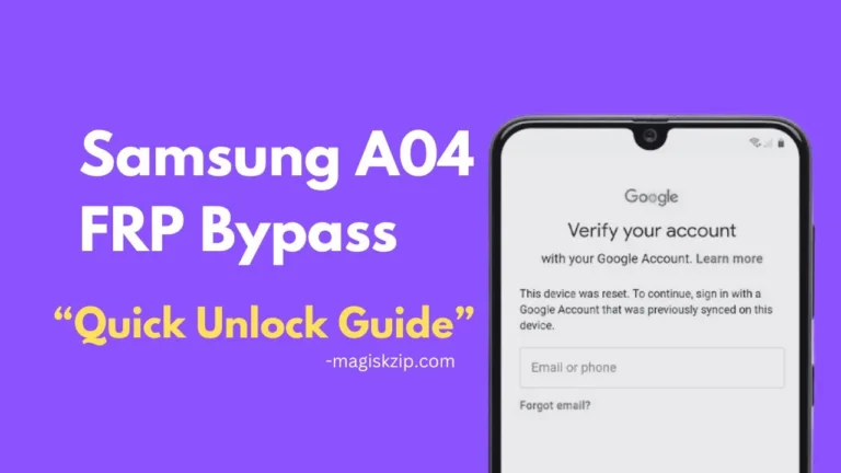 Samsung A04 FRP Bypass