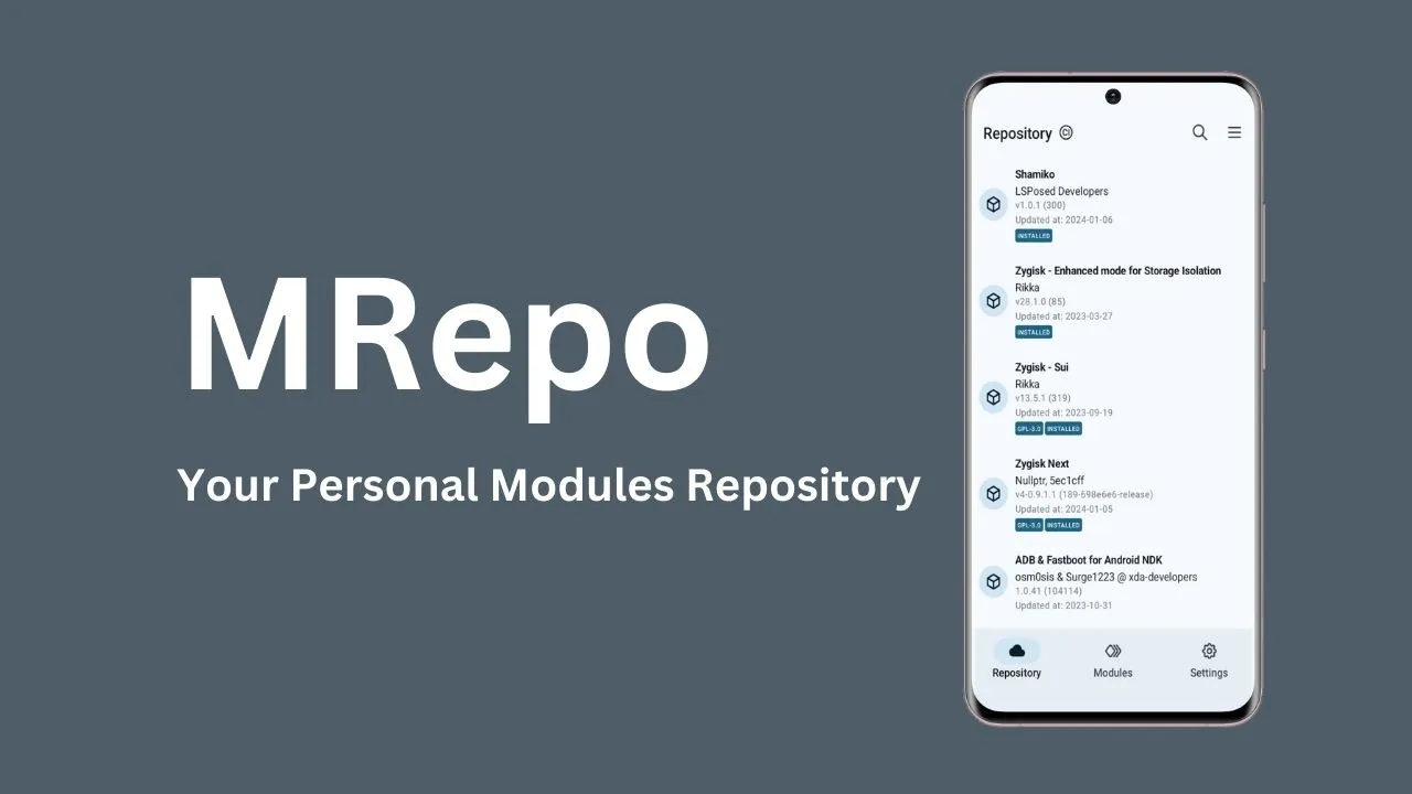Download MRepo Your Personal Modules Repository For Android